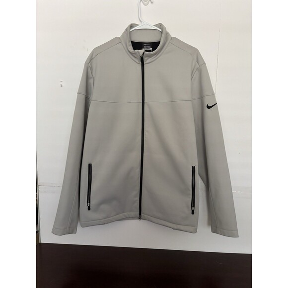 Nike Other - Nike Golf Men's Jacket sz large therma fit grey w black fleece lined full zip